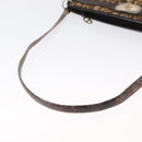 Christian Dior Trotter Canvas Shoulder Bag Beige Gold Auth 163084-8