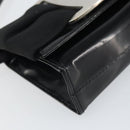 Salvatore Ferragamo Vala Shoulder Bag Patent leather Black Silver Auth 163086-15
