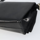 Salvatore Ferragamo Vala Shoulder Bag Patent leather Black Silver Auth 163086-16