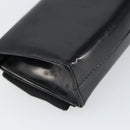 Salvatore Ferragamo Vala Shoulder Bag Patent leather Black Silver Auth 163086-17