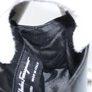 Salvatore Ferragamo Vala Shoulder Bag Patent leather Black Silver Auth 163086-18