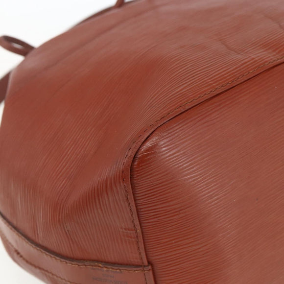 LOUIS VUITTON Epi Petit Noe Shoulder Bag Brown M44103 LV Auth 163091