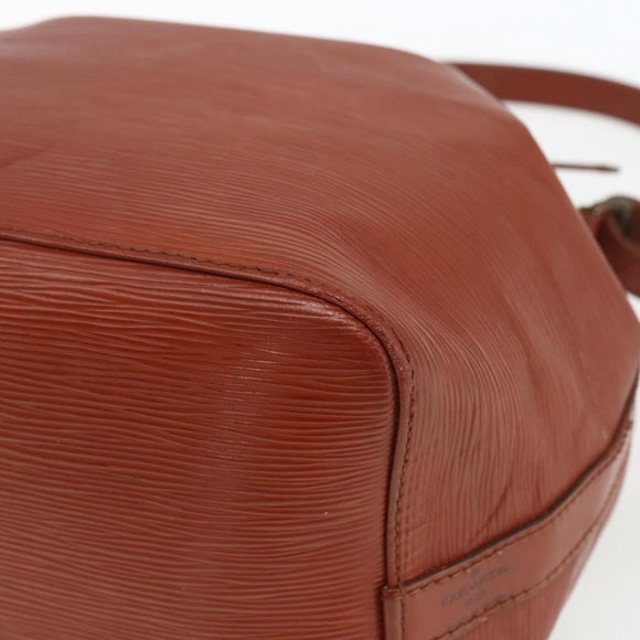 LOUIS VUITTON Epi Petit Noe Shoulder Bag Brown M44103 LV Auth 163091
