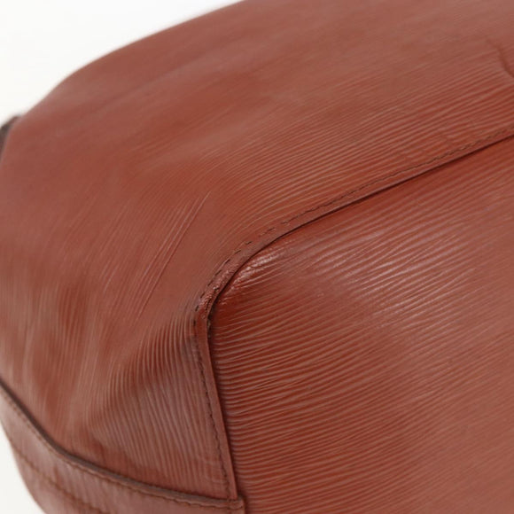 LOUIS VUITTON Epi Petit Noe Shoulder Bag Brown M44103 LV Auth 163091
