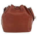LOUIS VUITTON Epi Petit Noe Shoulder Bag Brown M44103 LV Auth 163091-2