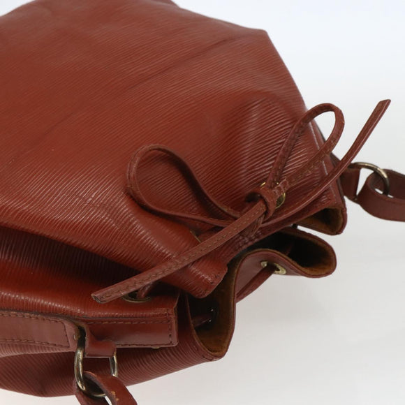 LOUIS VUITTON Epi Petit Noe Shoulder Bag Brown M44103 LV Auth 163091