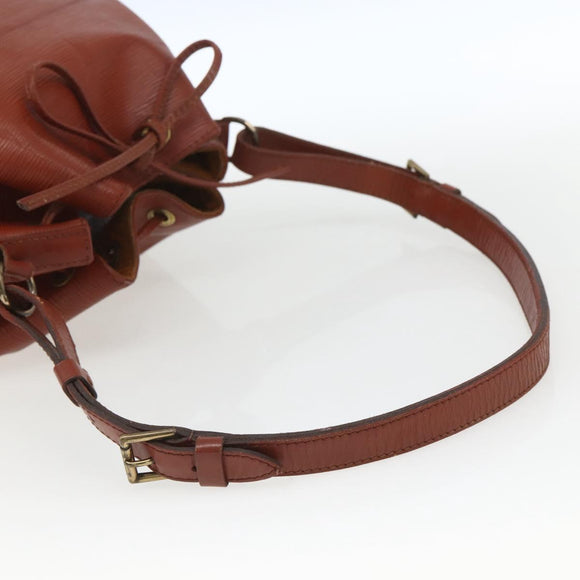 LOUIS VUITTON Epi Petit Noe Shoulder Bag Brown M44103 LV Auth 163091