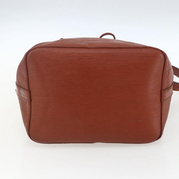 LOUIS VUITTON Epi Petit Noe Shoulder Bag Brown M44103 LV Auth 163091