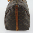LOUIS VUITTON Monogram Keepall Bandouliere 55 Boston Bag M41414 LV Auth 163092-3