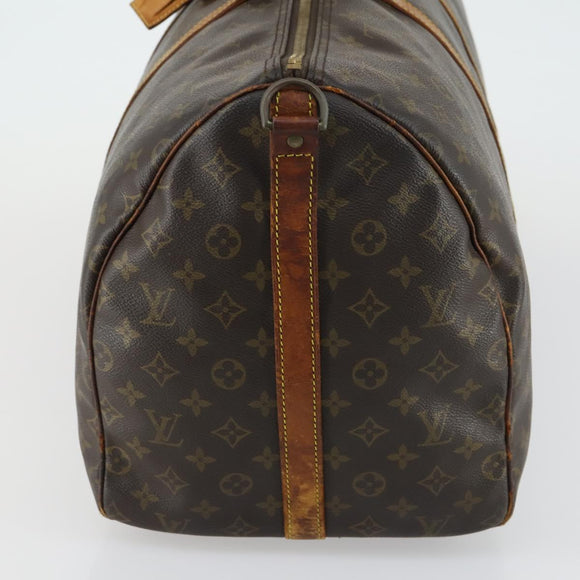 LOUIS VUITTON Monogram Keepall Bandouliere 55 Boston Bag M41414 LV Auth 163092