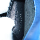 SAINT LAURENT Chain Kate Shoulder Bag Leather Blue Gold Auth 163093V-25