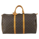 LOUIS VUITTON Monogram Keepall 50 Boston Bag M41426 LV Auth 163096-13