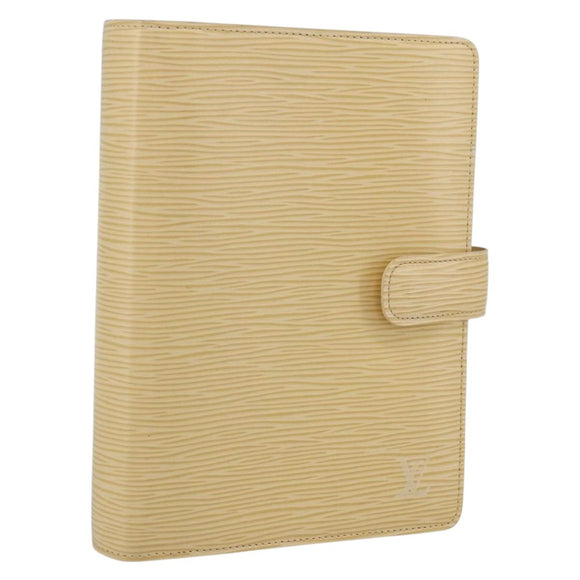 LOUIS VUITTON Epi Agenda MM Day Planner Cover Vanilla R2004A LV Auth 163109