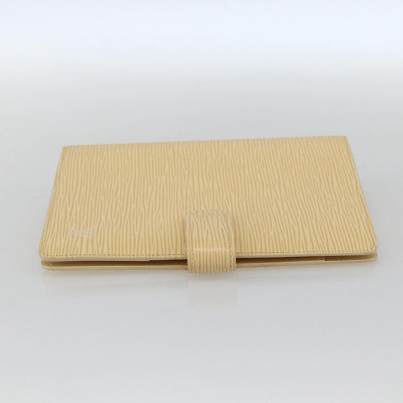 LOUIS VUITTON Epi Agenda MM Day Planner Cover Vanilla R2004A LV Auth 163109