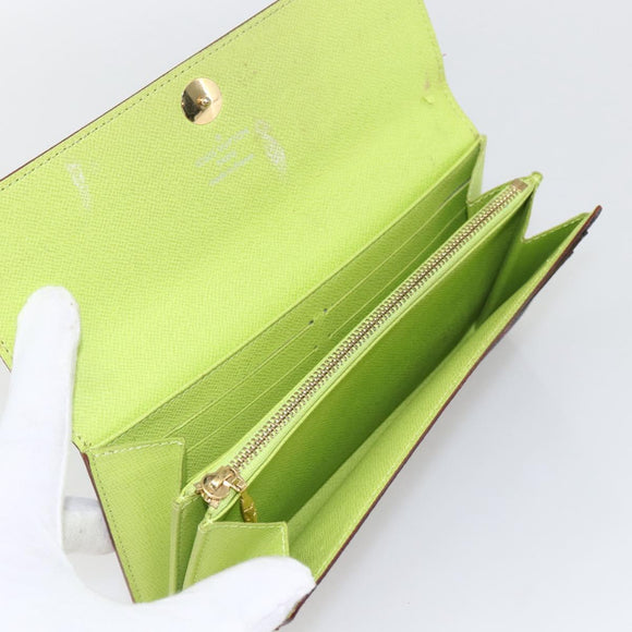 LOUIS VUITTON Multicolor Portefeuille Sarah Wallet Black M­93748 LV Auth 163111