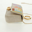 FENDI Zucca Canvas Micro Bucket Charm Multicolor Gold Auth 163112SAM-4