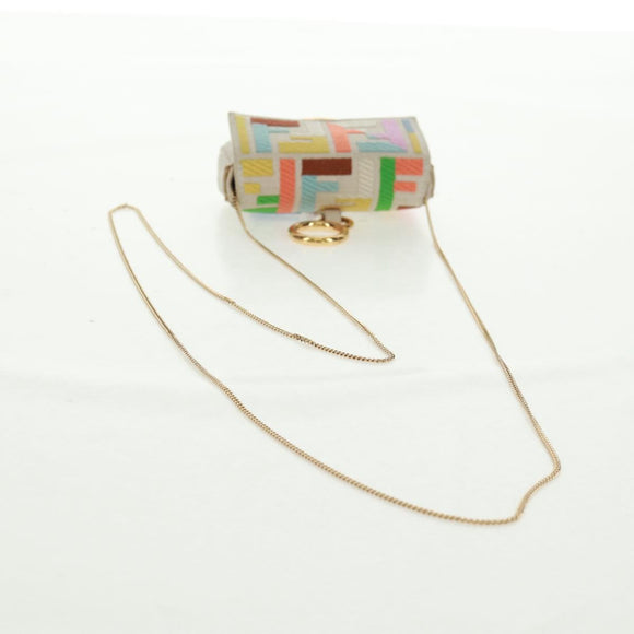 FENDI Zucca Canvas Micro Bucket Charm Multicolor Gold Auth 163112SAM