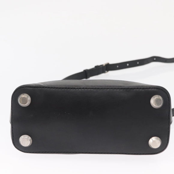 BALENCIAGA I LOVE TECHNO Villetop Handle XXS Bag Black 550646 Auth 163114V