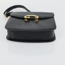 GUCCI Shoulder Bag Leather 2 Set Black Auth 163116-15