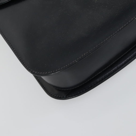 GUCCI Shoulder Bag Leather 2 Set Black Auth 163116