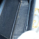 GUCCI Shoulder Bag Leather 2 Set Black Auth 163116-17