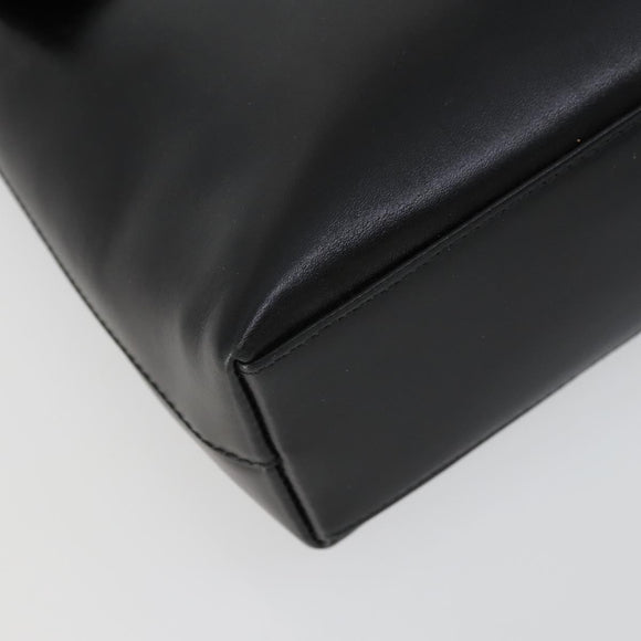 GUCCI Shoulder Bag Leather 2 Set Black Auth 163116