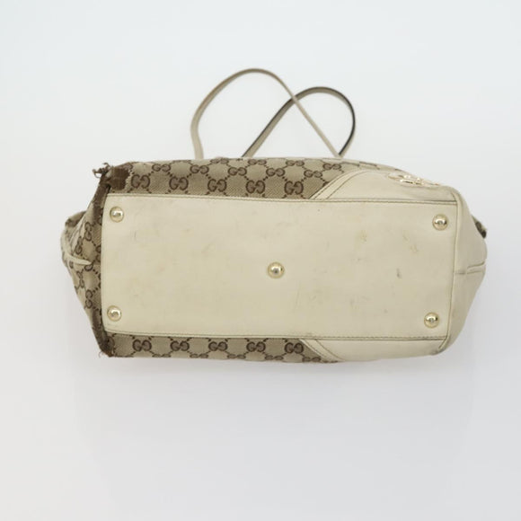 GUCCI GG Canvas GG Micro Supreme Bamboo Bag Leather PVC 4 Set Black Auth 163118