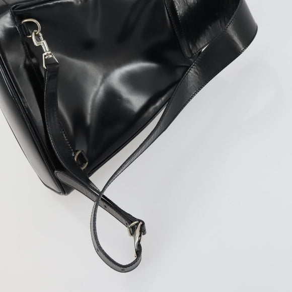 GUCCI GG Canvas GG Micro Supreme Bamboo Bag Leather PVC 4 Set Black Auth 163118