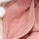 GUCCI GG Canvas Sherry Line Tote Bag Pink Gold 137896 Auth 163130-20