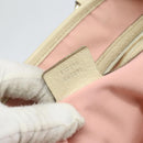 GUCCI GG Canvas Sherry Line Tote Bag Pink Gold 137896 Auth 163130-21