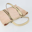 GUCCI GG Canvas Sherry Line Tote Bag Pink Gold 137896 Auth 163130-6
