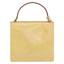 LOUIS VUITTON Monogram Vernis Spring Street Hand Bag Gris M91029 LV Auth 163132-3