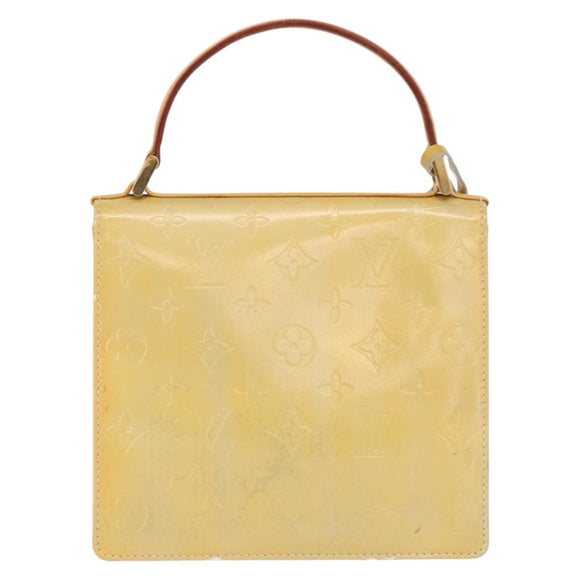 LOUIS VUITTON Monogram Vernis Spring Street Hand Bag Gris M91029 LV Auth 163132