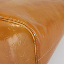 LOUIS VUITTON Monogram Vernis Houston Hand Bag Beige M91004 LV Auth 163133-14
