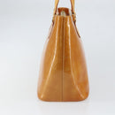 LOUIS VUITTON Monogram Vernis Houston Hand Bag Beige M91004 LV Auth 163133-3
