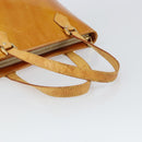 LOUIS VUITTON Monogram Vernis Houston Hand Bag Beige M91004 LV Auth 163133-7