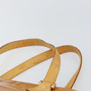LOUIS VUITTON Monogram Vernis Houston Hand Bag Beige M91004 LV Auth 163133-8