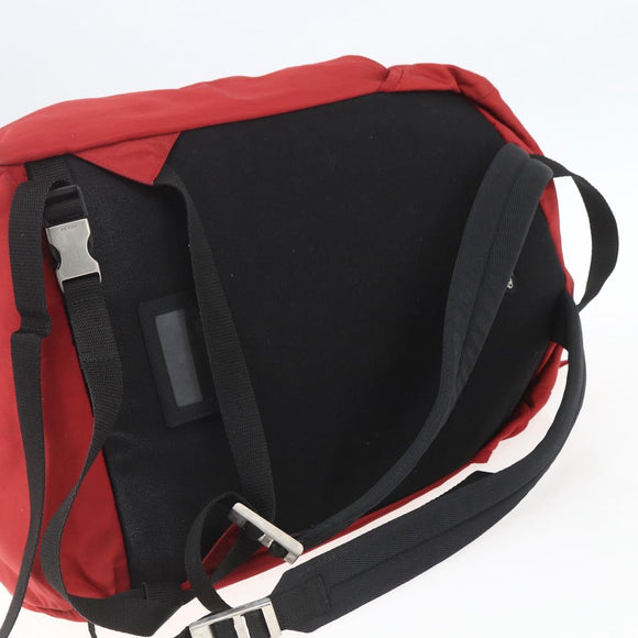 PRADA Backpack Nylon Red Auth 163137