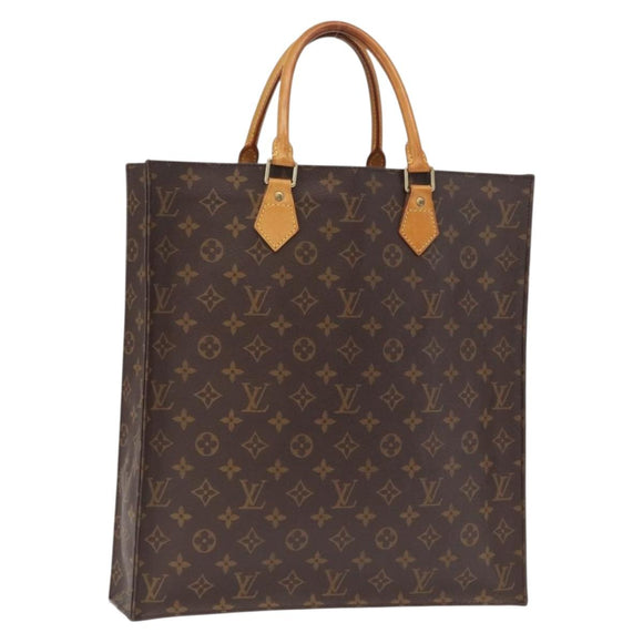LOUIS VUITTON Monogram Sac Plat Hand Bag M51140 LV Auth 163139