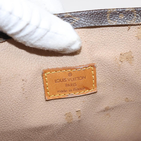 LOUIS VUITTON Monogram Sac Plat Hand Bag M51140 LV Auth 163139
