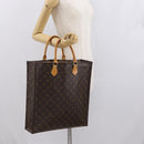 LOUIS VUITTON Monogram Sac Plat Hand Bag M51140 LV Auth 163139-19
