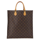 LOUIS VUITTON Monogram Sac Plat Hand Bag M51140 LV Auth 163139-2