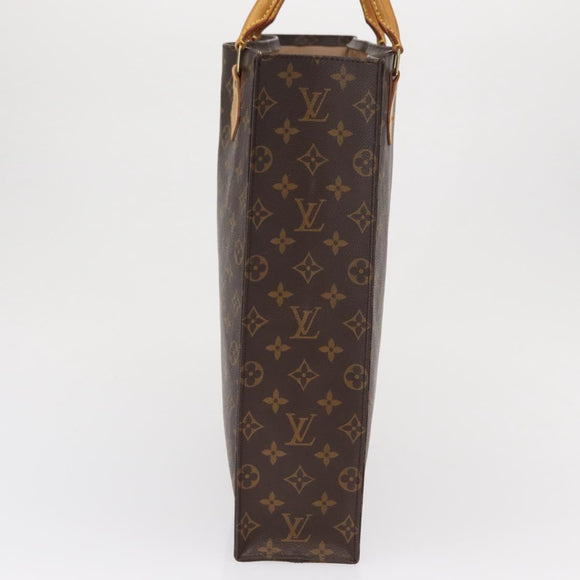 LOUIS VUITTON Monogram Sac Plat Hand Bag M51140 LV Auth 163139