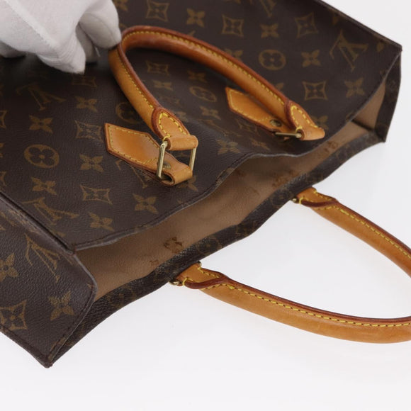 LOUIS VUITTON Monogram Sac Plat Hand Bag M51140 LV Auth 163139