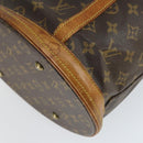 LOUIS VUITTON Monogram Bucket GM Shoulder Bag M42236 LV Auth 163140-9