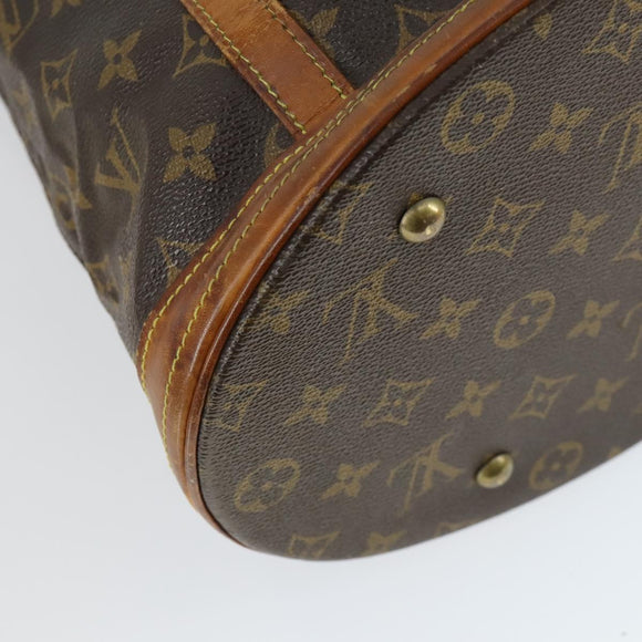 LOUIS VUITTON Monogram Bucket GM Shoulder Bag M42236 LV Auth 163140