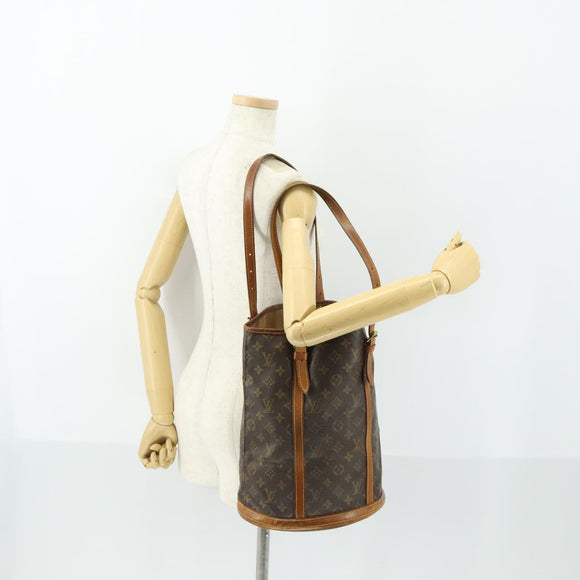LOUIS VUITTON Monogram Bucket GM Shoulder Bag M42236 LV Auth 163140