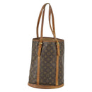 LOUIS VUITTON Monogram Bucket GM Shoulder Bag M42236 LV Auth 163140-2