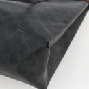 GUCCI GG Supreme Web Sherry Line Tote Bag PVC Black Gold 39 02 091 Auth 163144-15
