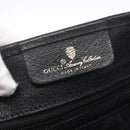 GUCCI GG Supreme Web Sherry Line Tote Bag PVC Black Gold 39 02 091 Auth 163144-17